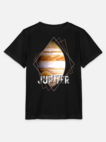 Jupiter Planet Sonnensystem - Stanley/Stella Kinder T-Shirt MINI CREATOR - Schwarz