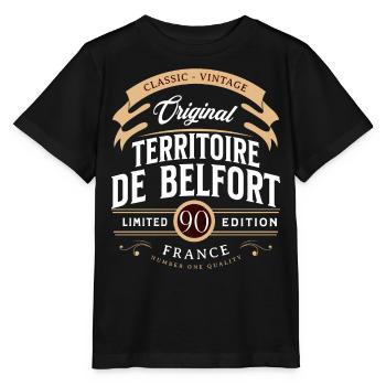Gebiet des Departamento Belfort, Frankreich - Stanley/Stella Kinder T-Shirt MINI CREATOR  - Schwarz - Vorne - Mikhail (115cm)
