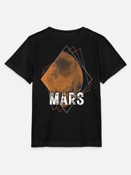 Mars Planet Sonnensystem - Stanley/Stella Kinder T-Shirt MINI CREATOR - Schwarz