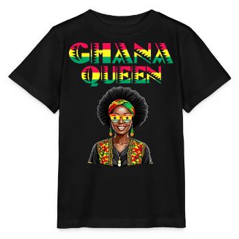 Afrika Königin Ghana Ghana Ghana Frau - Stanley/Stella Kinder T-Shirt MINI CREATOR  - Schwarz - Vorne - Mikhail (115cm)