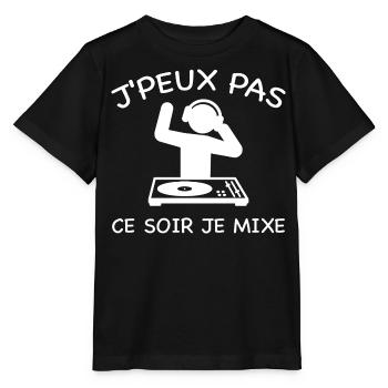 I can't mix - DJ - Stanley/Stella MINI CREATOR Kids’ T-Shirt - black - Front - Mikhail (115cm)