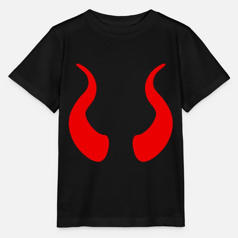 Cornes du diable - T-shirt bio MINI CREATOR Stanley/Stella Enfant - noir