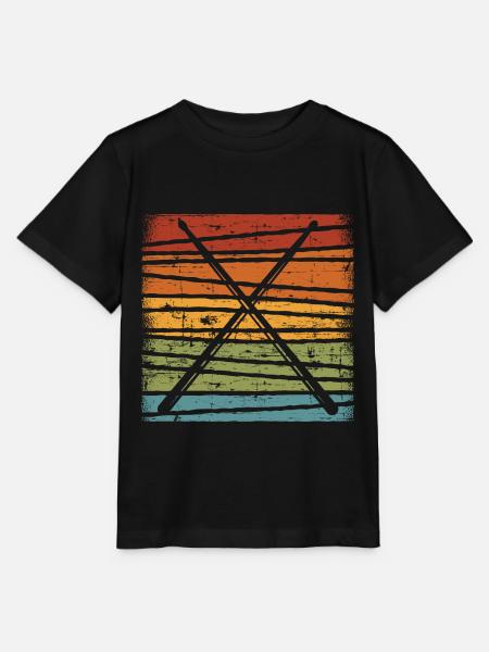 Drumsticks Drummer Schlagzeuger Schlagzeug - Stanley/Stella Kinder T-Shirt MINI CREATOR  - Schwarz