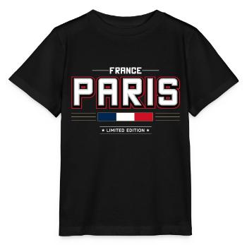 Paris - Stanley/Stella Kinder T-Shirt MINI CREATOR  - Schwarz - Vorne - Mikhail (115cm)