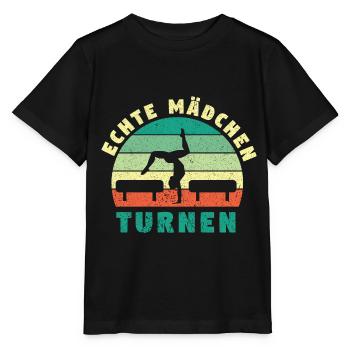 Gymnastik Turnen Barren Trampolin Ringe Turner - Stanley/Stella Kinder T-Shirt MINI CREATOR  - Schwarz - Vorne - Mikhail (115cm)