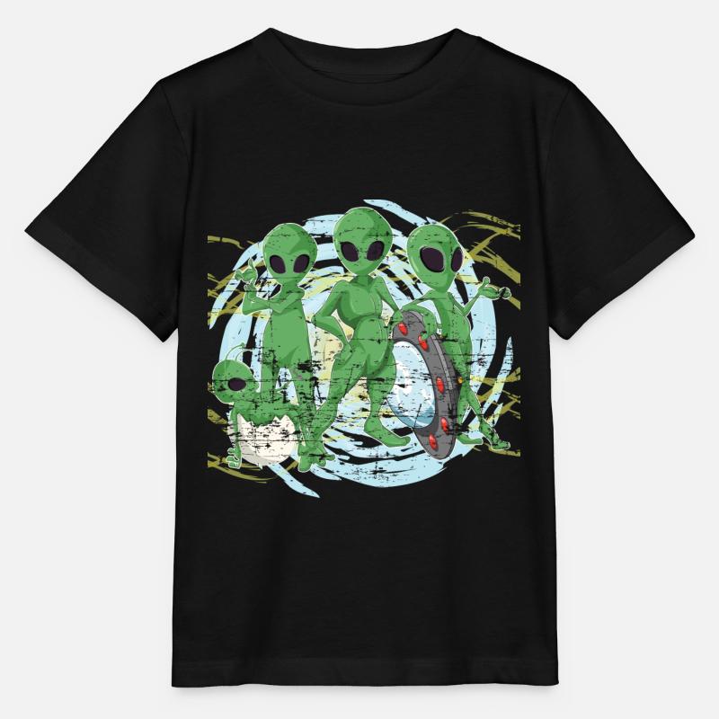 Alien - Stanley/Stella Kinder T-Shirt MINI CREATOR  - Schwarz