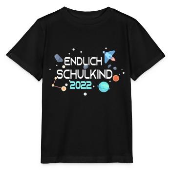 Schulkind 2022 Grundschule 1. Klasse Einschulung t - Stanley/Stella Kinder T-Shirt MINI CREATOR  - Schwarz - Vorne - Mikhail (115cm)