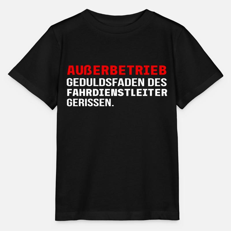 Fahrdienstleiter und Eisenbahner Sprüche - Stanley/Stella Kinder T-Shirt MINI CREATOR  - Schwarz