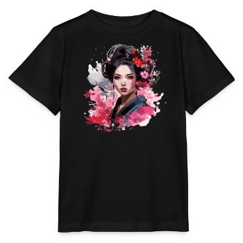 Geisha Design - Stanley/Stella Kinder T-Shirt MINI CREATOR  - Schwarz - Vorne - Mikhail (115cm)