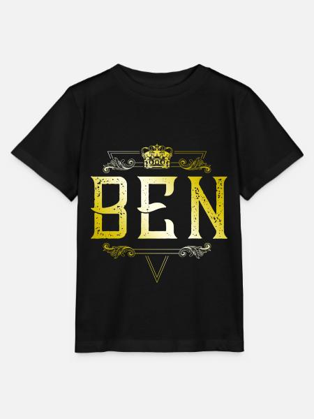 Ben - Stanley/Stella Kinder T-Shirt MINI CREATOR - Schwarz