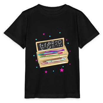 Dossier étudiant pour la scolarisation - T-shirt bio MINI CREATOR Stanley/Stella Enfant - noir - Devant - Mikhail (115cm)
