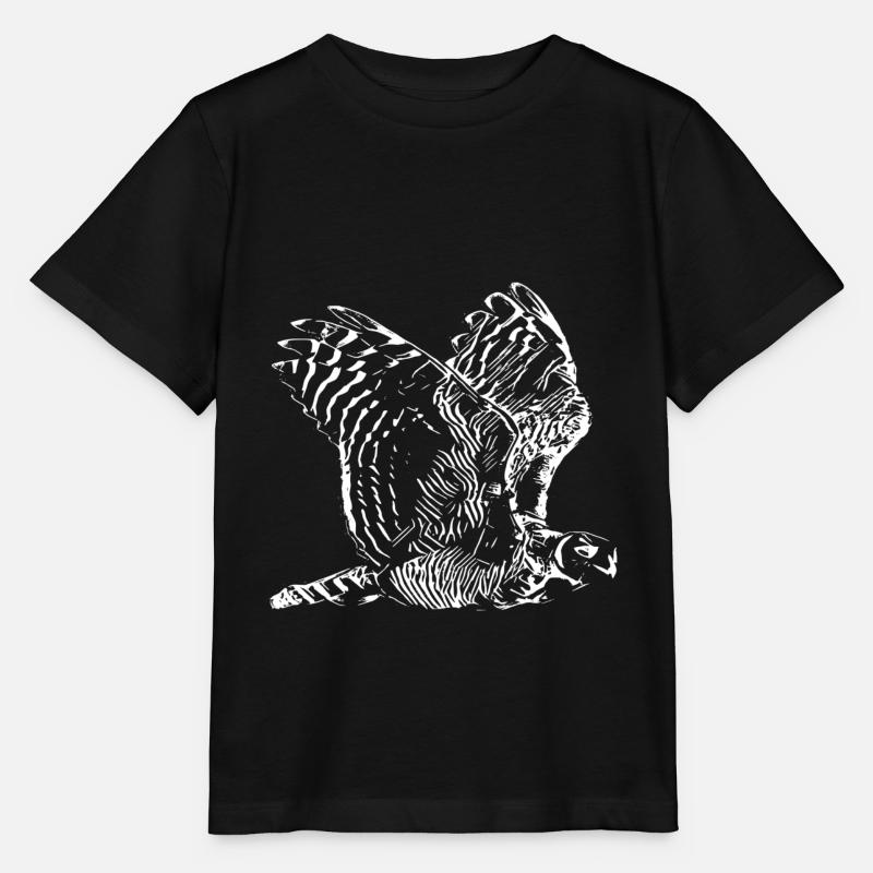 Eulen - Stanley/Stella Kinder T-Shirt MINI CREATOR  - Schwarz