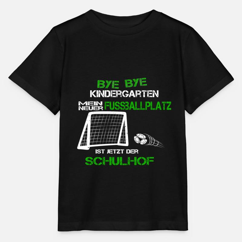 Bye Kindergarten Schulkind Einschulung Fussball - Stanley/Stella Kinder T-Shirt MINI CREATOR - Schwarz
