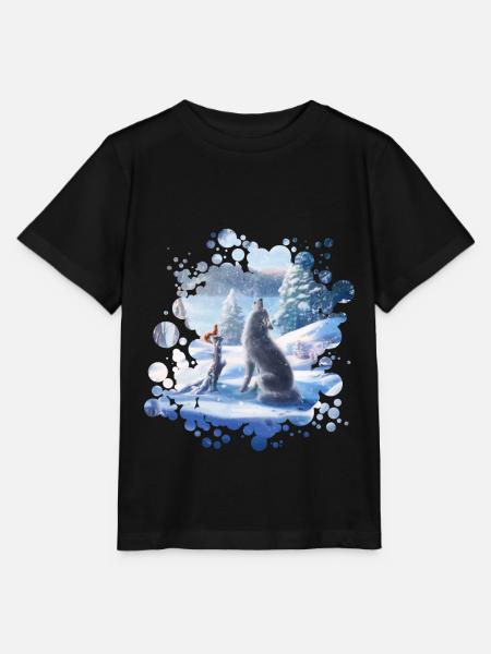 Freunde (Winterzauber) - Stanley/Stella Kinder T-Shirt MINI CREATOR  - Schwarz