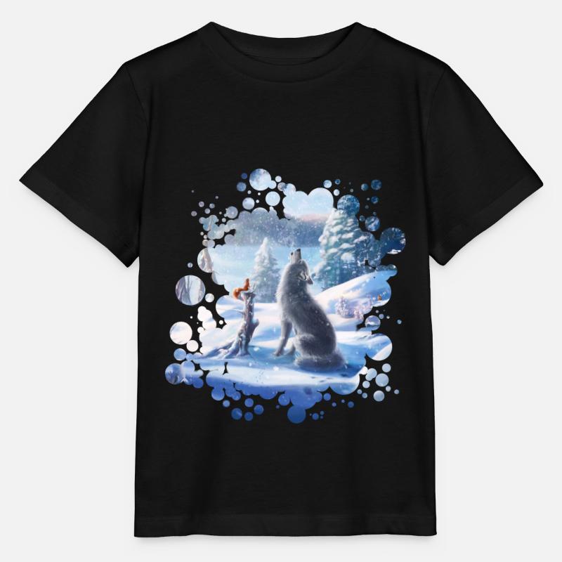 Freunde (Winterzauber) - Stanley/Stella Kinder T-Shirt MINI CREATOR  - Schwarz