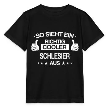 Schlesien Schlesier Deutschland Polen Spruch - Stanley/Stella Kinder T-Shirt MINI CREATOR  - Schwarz - Vorne - Mikhail (115cm)