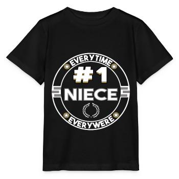 Nièce numéro un - le meilleur t-shirt nièce - T-shirt bio MINI CREATOR Stanley/Stella Enfant - noir - Devant - Mikhail (115cm)
