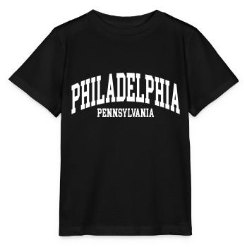Philadelphie - T-shirt bio MINI CREATOR Stanley/Stella Enfant - noir - Devant - Mikhail (115cm)