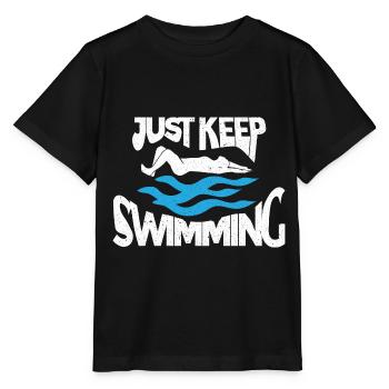 Swimmers Swimming 50 meters track Breaststroke - Stanley/Stella MINI CREATOR Kids’ T-Shirt - black - Front - Mikhail (115cm)