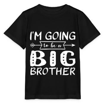 Big brother-to-be - Stanley/Stella MINI CREATOR Kids’ T-Shirt - black - Front - Mikhail (115cm)