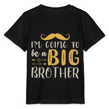 ich bin dabei ein großer Bruder zu werden - Stanley/Stella Kinder T-Shirt MINI CREATOR  - Schwarz - Vorne - Mikhail (115cm)