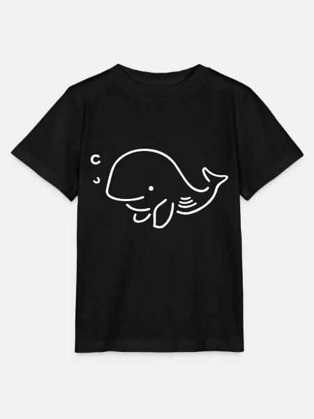 HVALFISK SJØ OCEAN UNDERVANN DYPHAVSDYKKER - Stanley/Stella MINI CREATOR T-skjorte for barn - svart