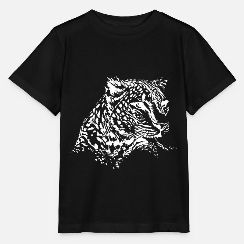 Léopard - T-shirt bio MINI CREATOR Stanley/Stella Enfant - noir