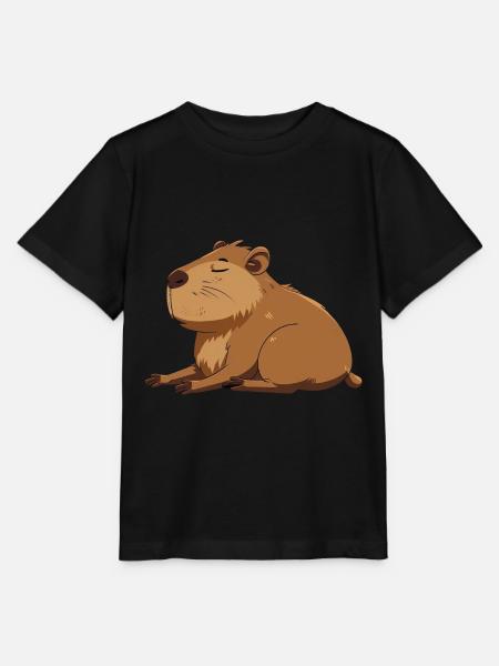 Wasserschwein - Stanley/Stella Kinder T-Shirt MINI CREATOR - Schwarz