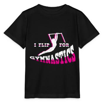 Gymnastics Gymnastics Bars Trampoline Rings Gymnast - Stanley/Stella MINI CREATOR Kids’ T-Shirt - black - Front - Mikhail (115cm)