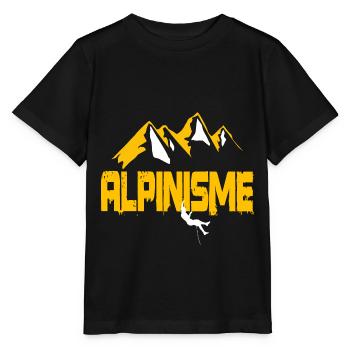 ALPINISME - T-shirt bio MINI CREATOR Stanley/Stella Enfant - noir - Devant - Mikhail (115cm)