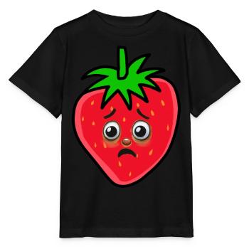 Fraise Fraises Fruits - T-shirt bio MINI CREATOR Stanley/Stella Enfant - noir - Devant - Mikhail (115cm)