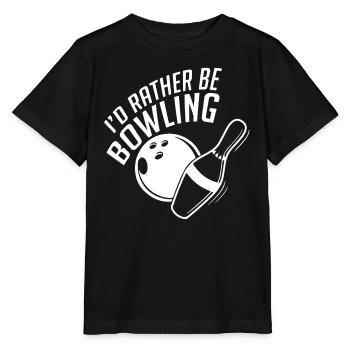 I'd Rather Be Bowling - Stanley/Stella MINI CREATOR Kids’ T-Shirt - black - Front - Mikhail (115cm)