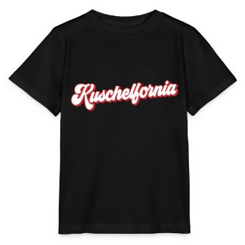 Kuschelfornia Kuschelig | Farben änderbar - Stanley/Stella Kinder T-Shirt MINI CREATOR  - Schwarz - Vorne - Mikhail (115cm)