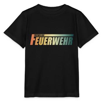 Freiwillige Feuerwehr - Stanley/Stella Kinder T-Shirt MINI CREATOR  - Schwarz - Vorne - Mikhail (115cm)