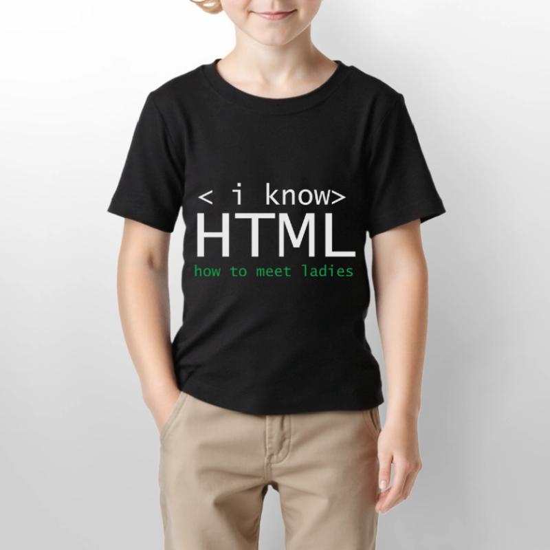 HTML Editor Hypertext Markup Language Web Document T-shirt bio MINI CREATOR Stanley/Stella Enfant