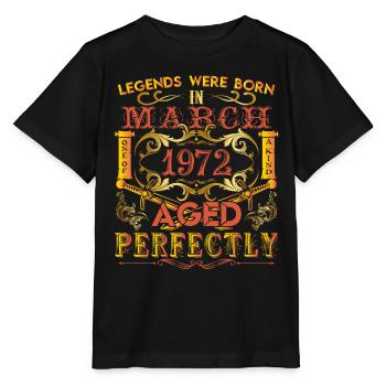 März 1972 - Geburtstag 1972 wurden Legenden geboren. - Stanley/Stella Kinder T-Shirt MINI CREATOR  - Schwarz - Vorne - Mikhail (115cm)