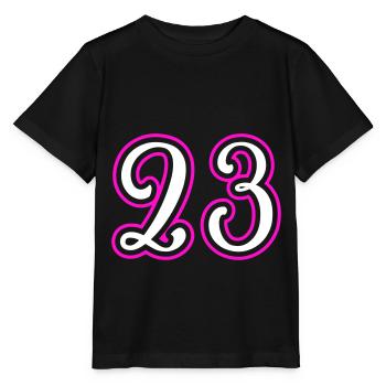 23 Numéro de numéro - T-shirt bio MINI CREATOR Stanley/Stella Enfant - noir - Devant - Mikhail (115cm)