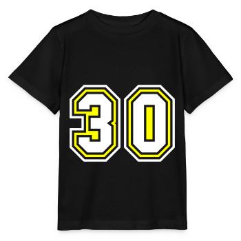 Symbole de 30 chiffres - T-shirt bio MINI CREATOR Stanley/Stella Enfant - noir - Devant - Mikhail (115cm)
