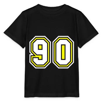 Symbole numérique 90 - T-shirt bio MINI CREATOR Stanley/Stella Enfant - noir - Devant - Mikhail (115cm)