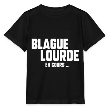 Blague lourde en cours - T-shirt bio MINI CREATOR Stanley/Stella Enfant - noir - Devant - Mikhail (115cm)