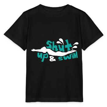 Swimmers Swimming 50 meters track Breaststroke - Stanley/Stella MINI CREATOR Kids’ T-Shirt - black - Front - Mikhail (115cm)