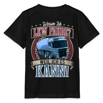 LKW Fahrer - Stanley/Stella Kinder T-Shirt MINI CREATOR  - Schwarz - Vorne - Mikhail (115cm)