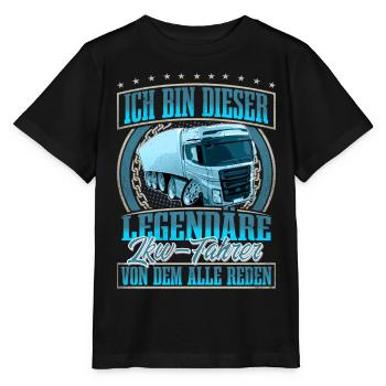 LKW Fahrer - Stanley/Stella Kinder T-Shirt MINI CREATOR  - Schwarz - Vorne - Mikhail (115cm)