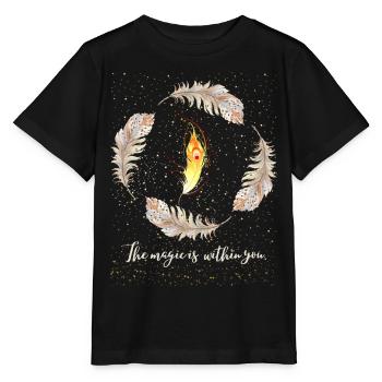 La magie est en vous - T-shirt bio MINI CREATOR Stanley/Stella Enfant - noir - Devant - Mikhail (115cm)