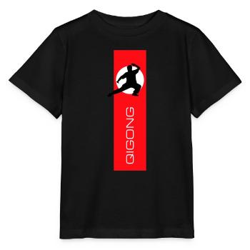 Qigong flag - Stanley/Stella MINI CREATOR Kids’ T-Shirt - black - Front - Mikhail (115cm)