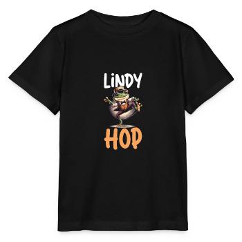 Lindy Hop Dancer Swinging Dancing Swing Dance - Stanley/Stella MINI CREATOR Kids’ T-Shirt - black - Front - Mikhail (115cm)