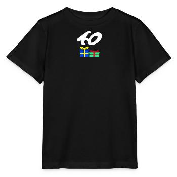 gratulieren, 40 Geschenke bunt - Stanley/Stella Kinder T-Shirt MINI CREATOR  - Schwarz - Vorne - Mikhail (115cm)