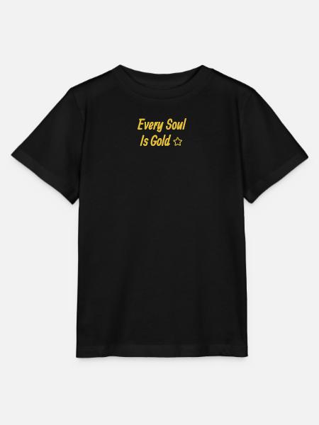 Chaque SouI est de l’or - T-shirt bio MINI CREATOR Stanley/Stella Enfant - noir