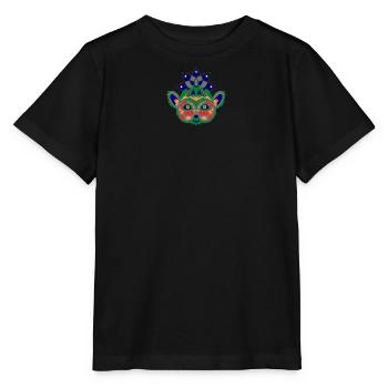 Bunter Lemur - Stanley/Stella Kinder T-Shirt MINI CREATOR  - Schwarz - Vorne - Mikhail (115cm)