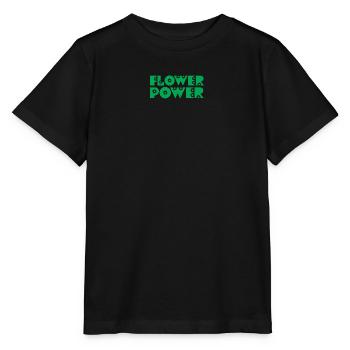 FLOWER POWER - Stanley/Stella MINI CREATOR Kids’ T-Shirt - black - Front - Mikhail (115cm)